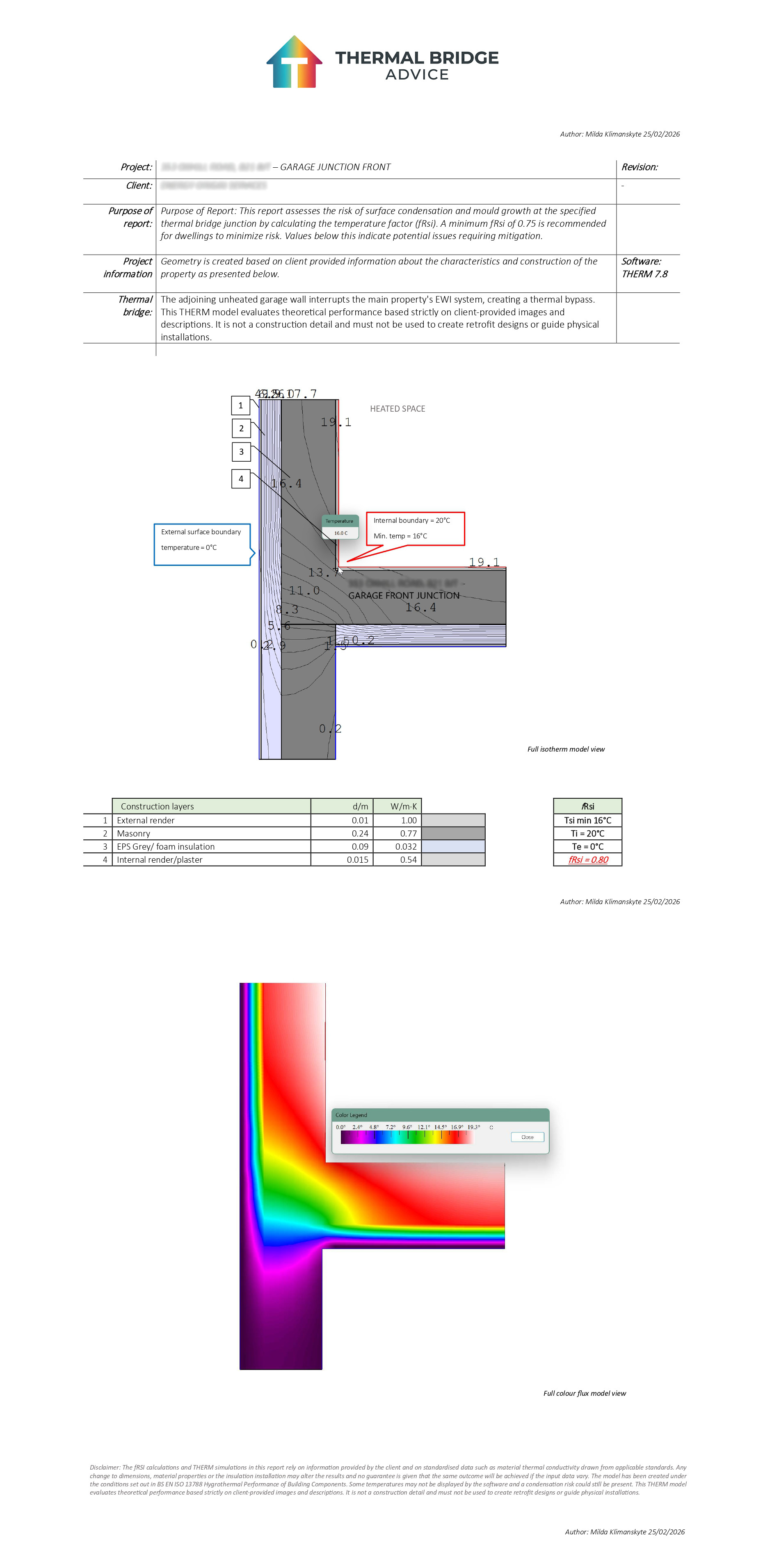 Bespoke Thermal Bridge Detail